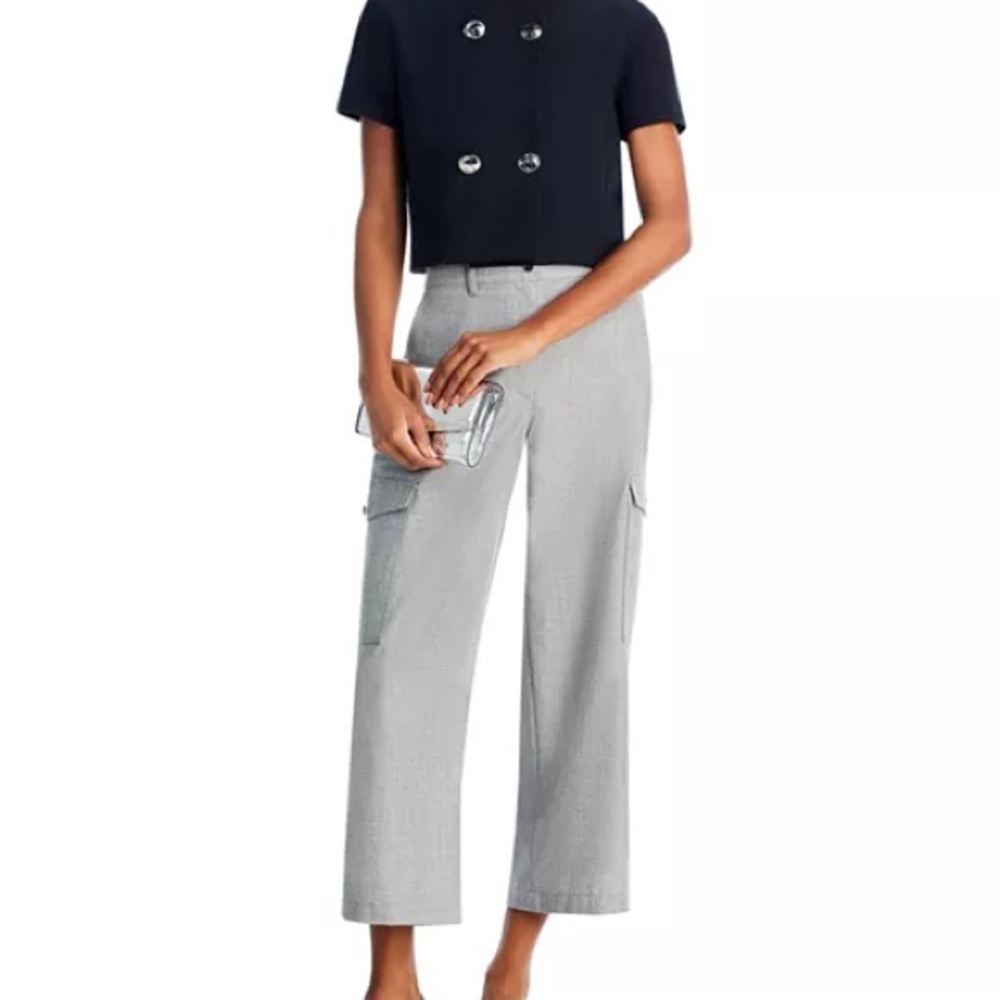 Theory Wool Cropped Cargo Pants